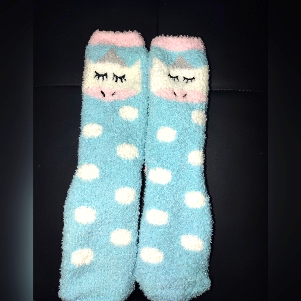 Unicorn fuzzy socks